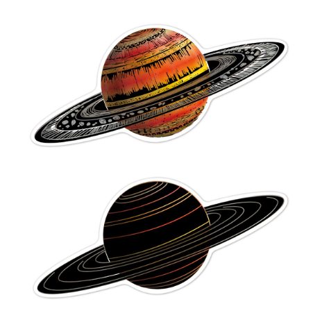 Scratch stickers - in space - 7