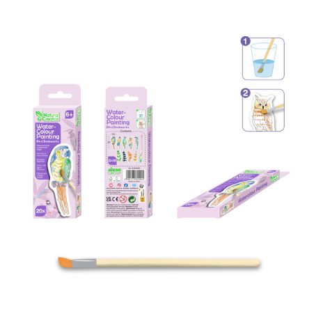 Paint bookmarks with water - birds - 8