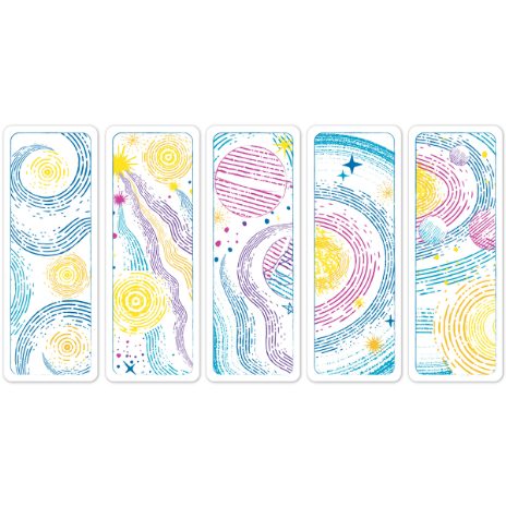 Paint bookmarks with water - in space - 6