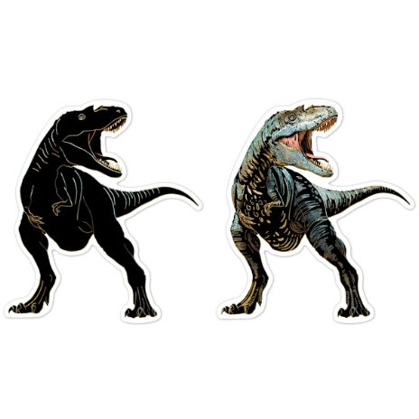 Scratch stickers - dinosaurs - 6