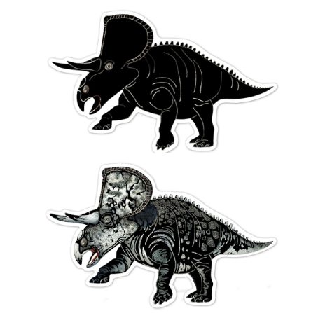 Scratch stickers - dinosaurs - 8